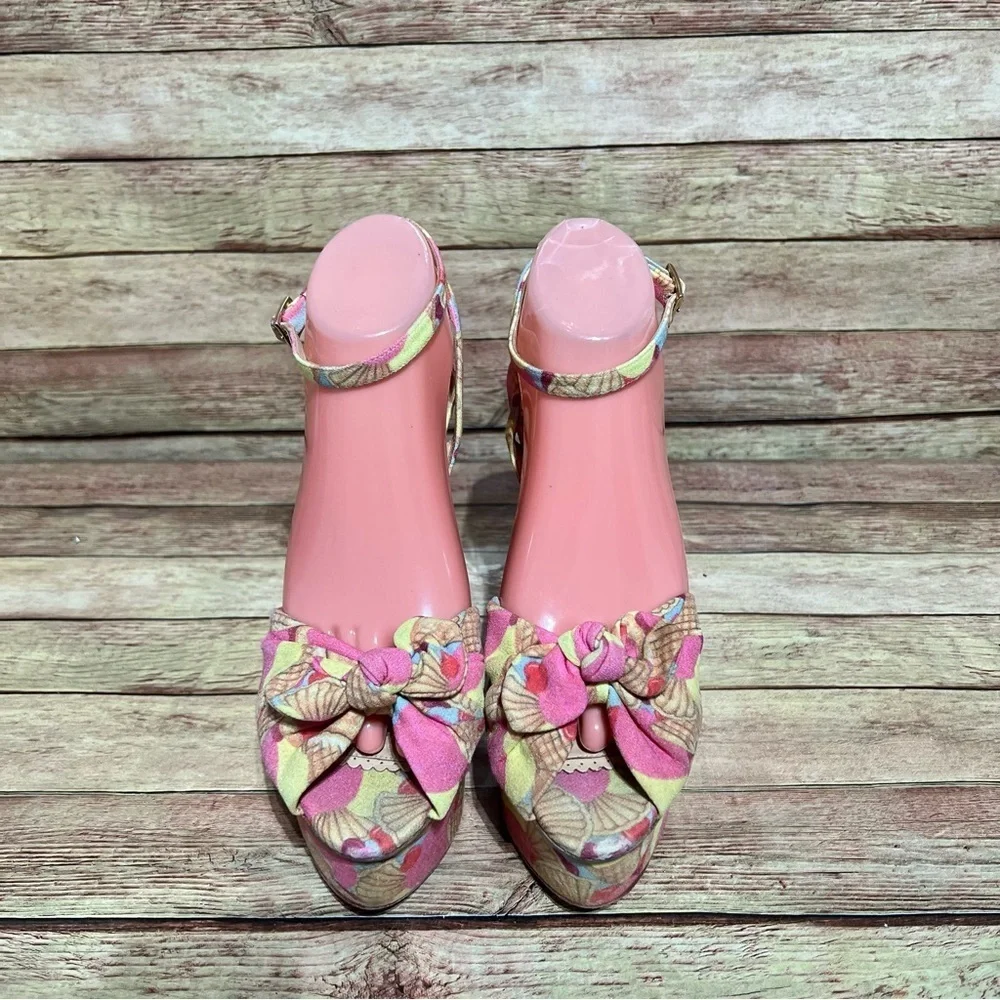 Charolette Olympia Ice Cream Wedge Heels